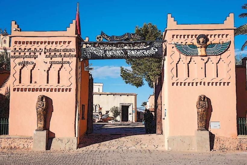 киноземният музей Musée du Cinéma в ouarzazate Мароко е завладяваща