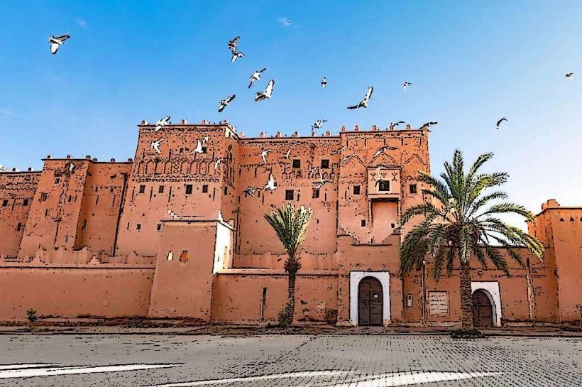 Kasbah Taourirt е една от най емблематичните забележителности на Мароко