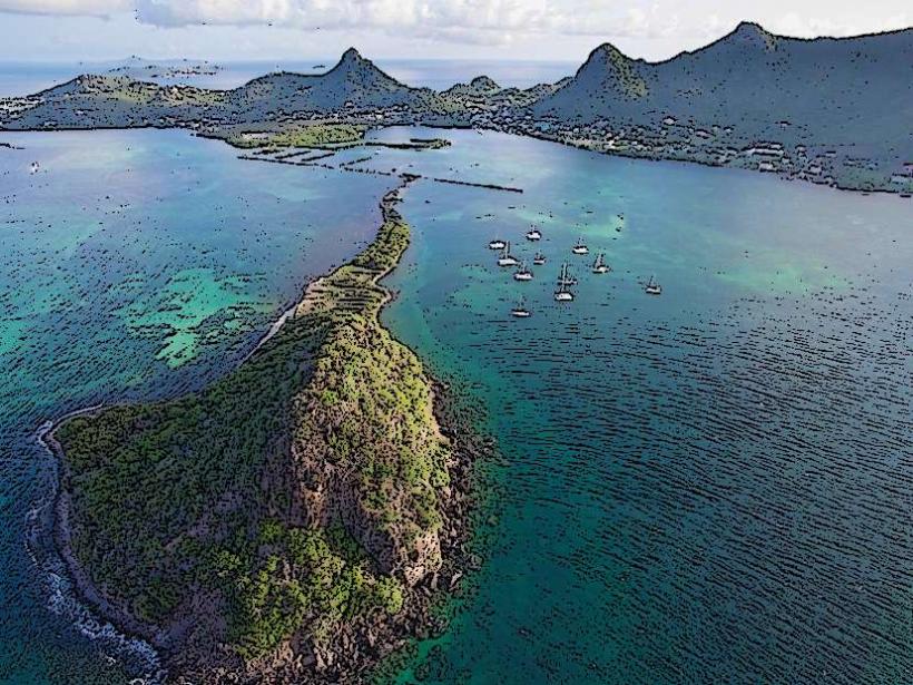 Frigate Island Union Island Saint Vincent and the Grenadines фрегатен