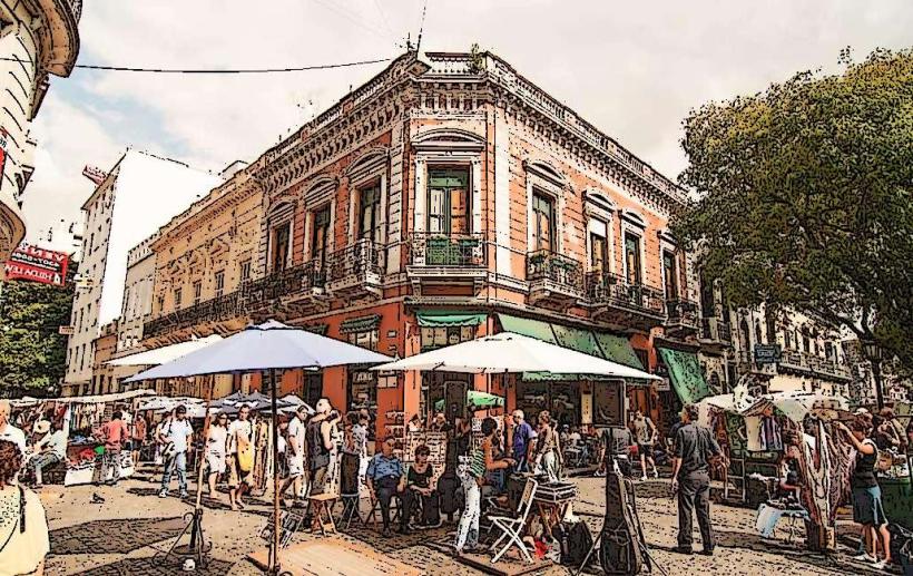 Feria de San Telmo е един от най известните и