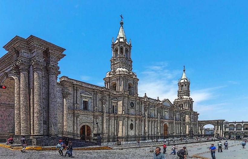 Катедралата в Арекипа Catedral Basílica de Arequipa е една от