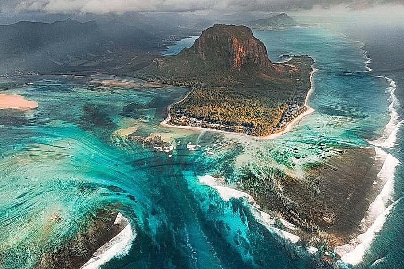 Underwater Waterfall
