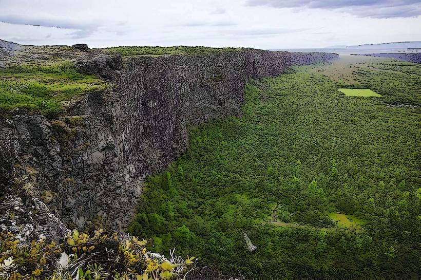 Ásbyrgi Canyon