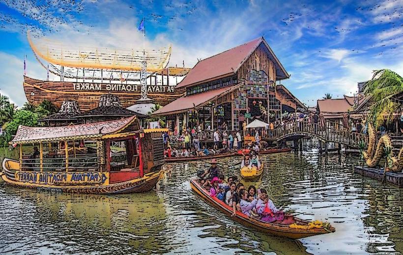 Mercado flotante de Pattaya