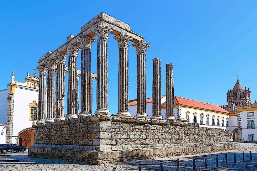 Temple romain d'Évora