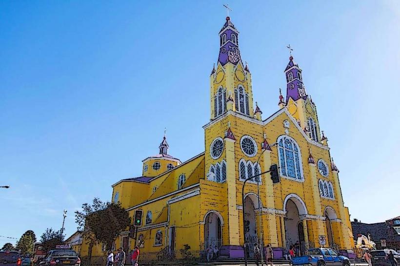 Iglesia de San Francisco Историческа църква в Чилое Чили Преглед