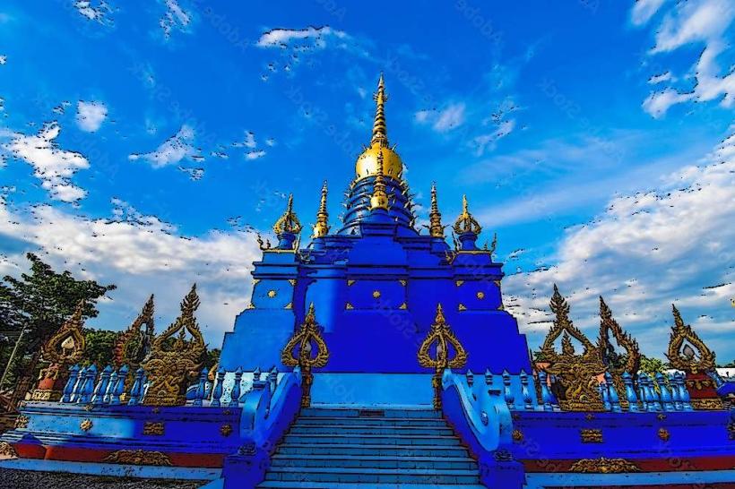 Wat rong suea ten (Temple bleu)