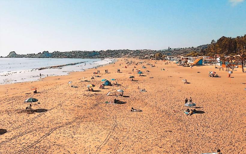 playa blanca в concepción Чили е красив и сравнително непознат