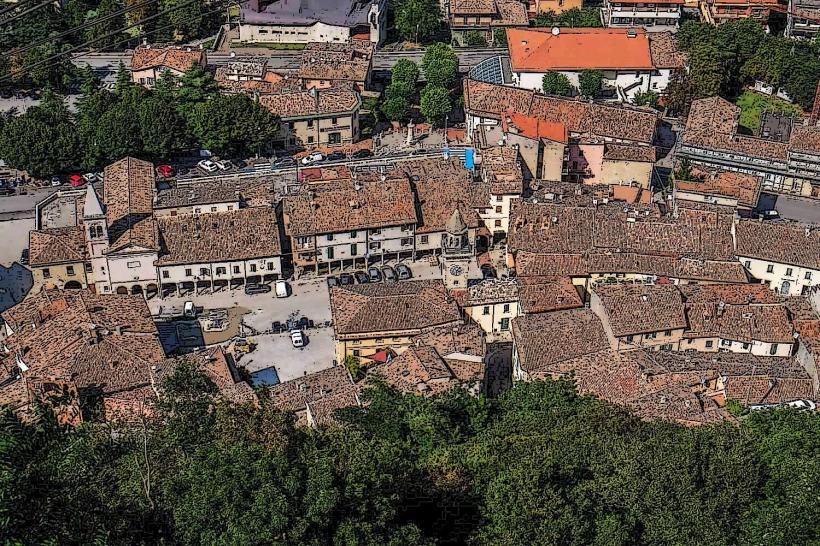 Centre historique de Borgo Maggiore