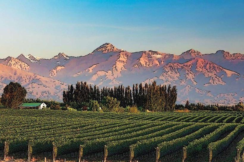 Oasis de Mendoza се отнася до плодородния регион на Mendoza