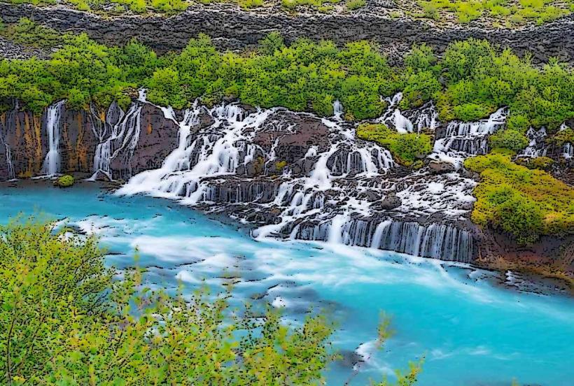 Водопадът Barnafoss