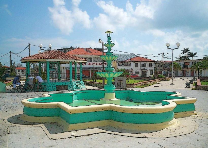 Фонтанът Corozal