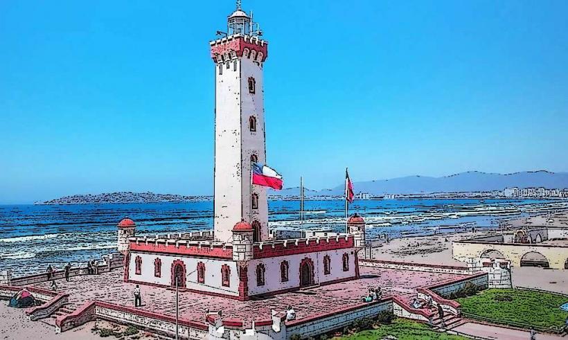 faro de la serena исторически фар с крайбрежни гледки Преглед