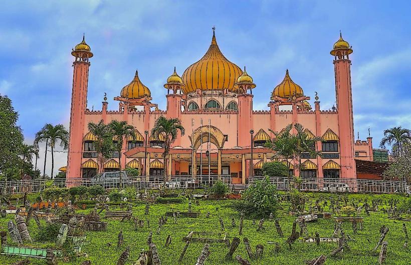 kuching джамията известна още като старата държавна джамия или masjid