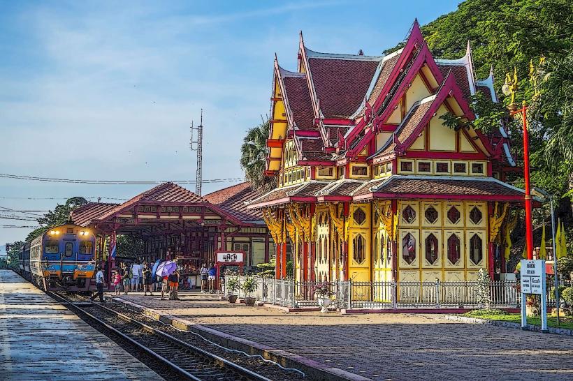 La estación de tren de Hua Hin