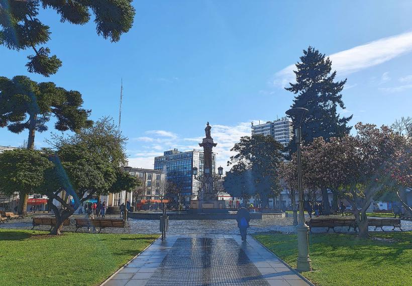 Plaza de la Constictución в concepción Чили е централен публичен