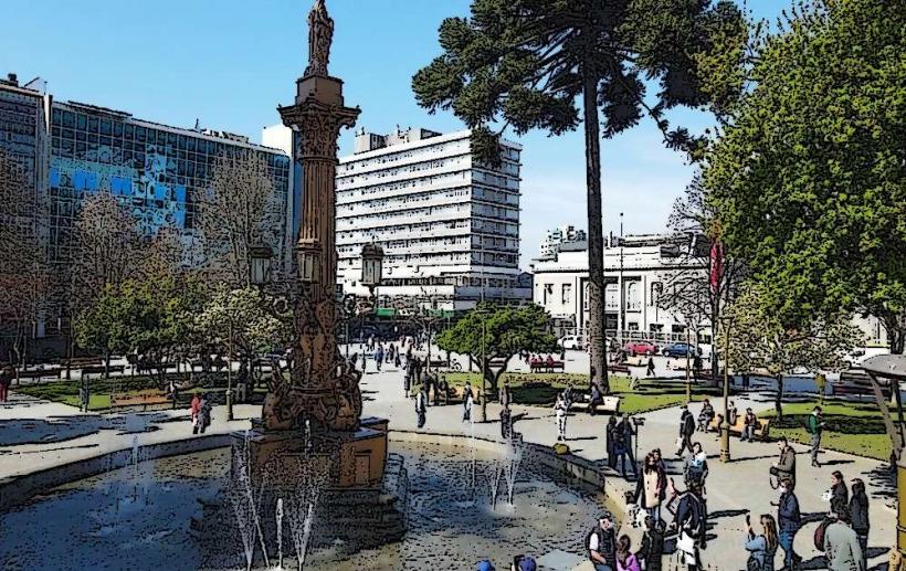 Plaza Independencia в concepción Чили е един от най важните