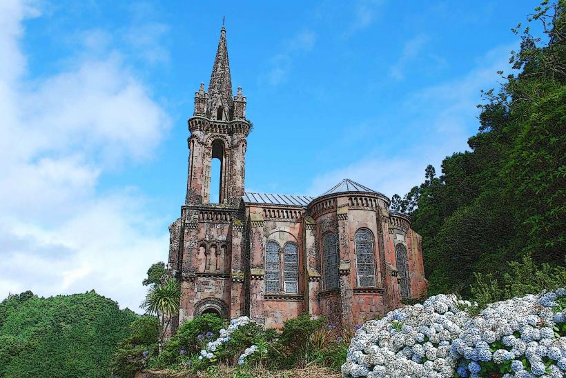 Параклисът на езерото Furnas