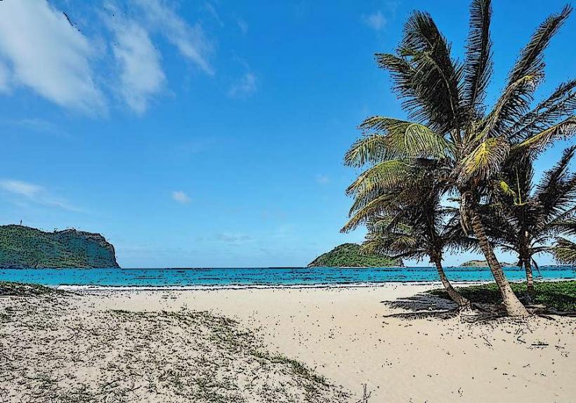 Sandy Beach спокойно бягство във крепостта Vieux Saint Lucia Sandy