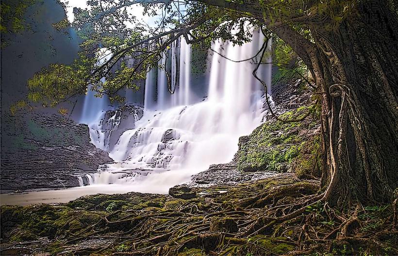 Bousra Waterfall