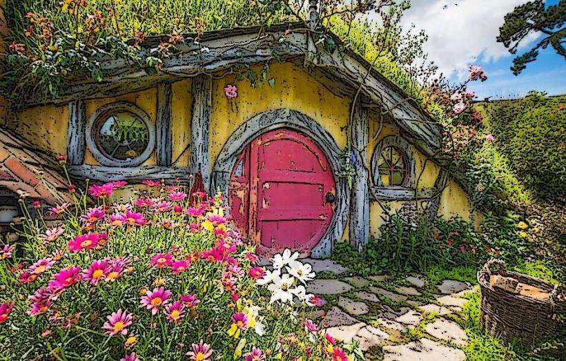 Hobbiton Movie Set