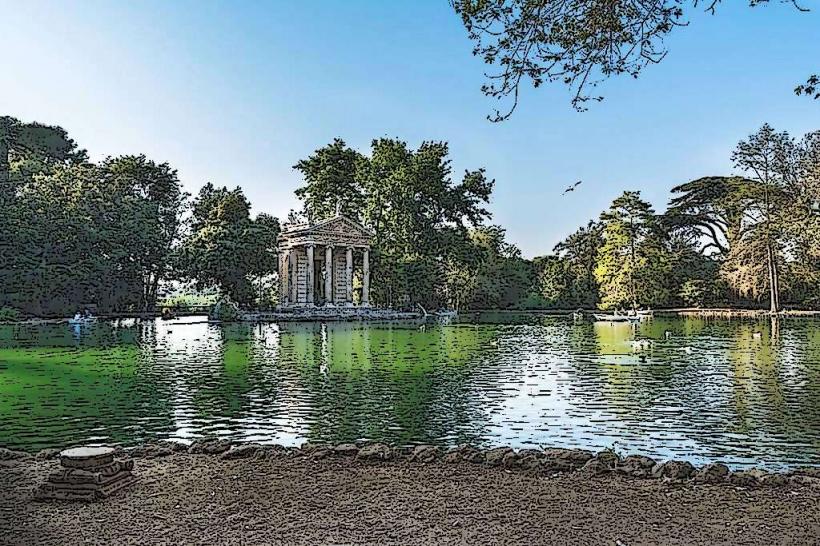 Gärten der Villa Borghese