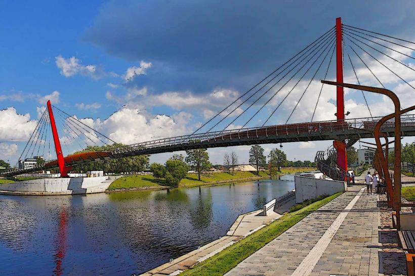 Puente peatonal Mitava