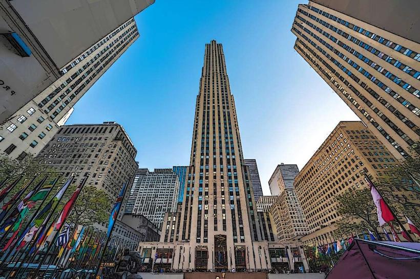 Rockefeller Center е основна културна търговска и архитектурна забележителност в