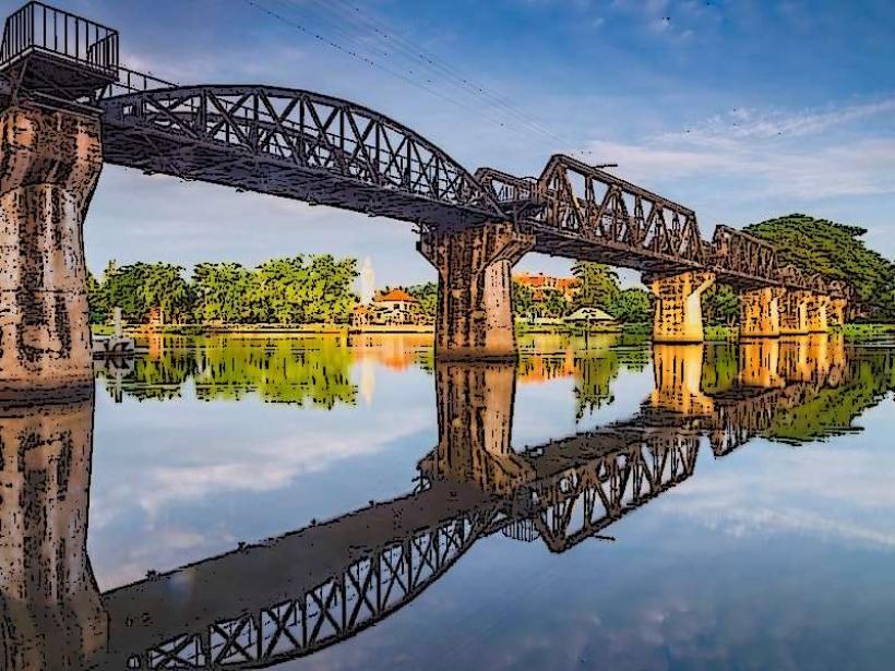 Le pont au-dessus de la rivière Kwai