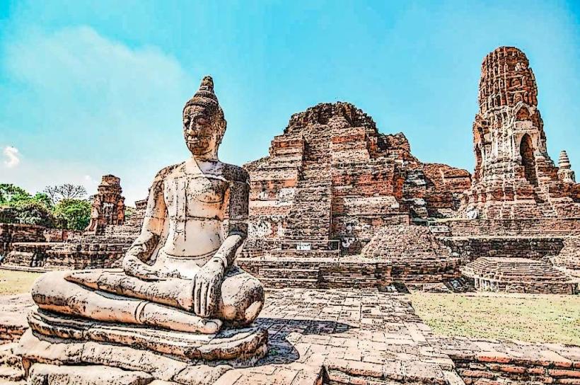 Parque histórico Ayutthaya