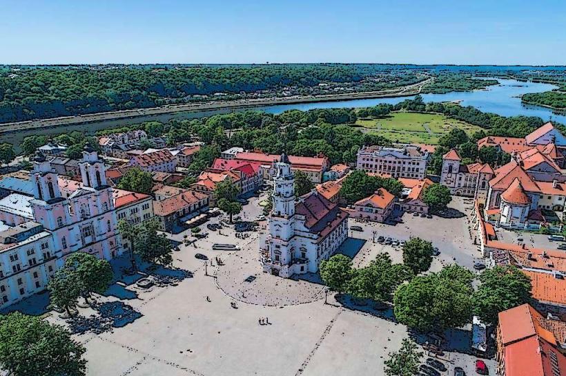 Place de l'hôtel de ville de Kaunas