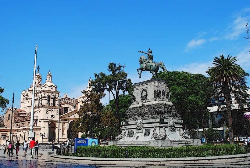 Plaza San Martín е централен публичен площад разположен в сърцето