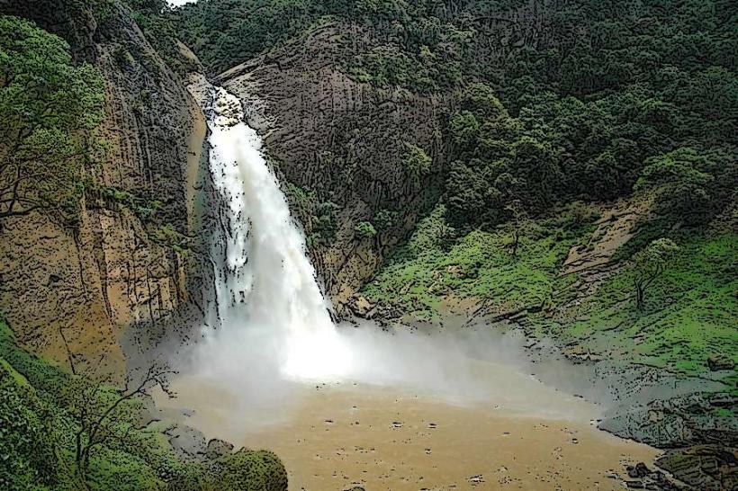 Dunhinda Falls