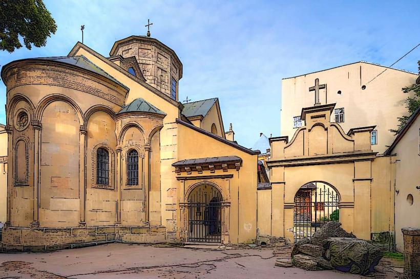 Арменова катедрала на LVIV Подробен преглед Преглед арменската катедрала на
