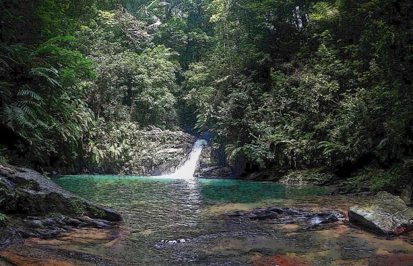 Водопадът Moruga Tableland