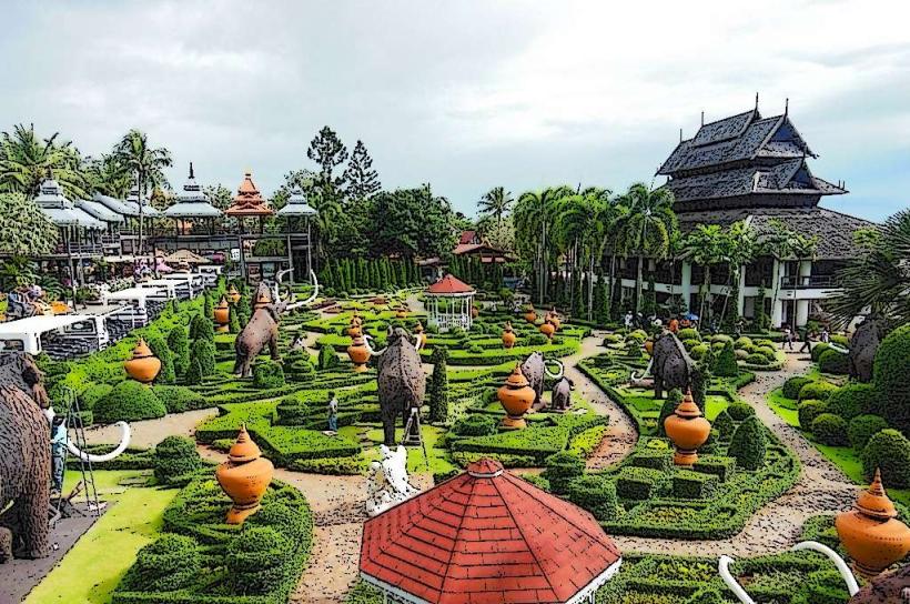 Jardín tropical Nong Nooch